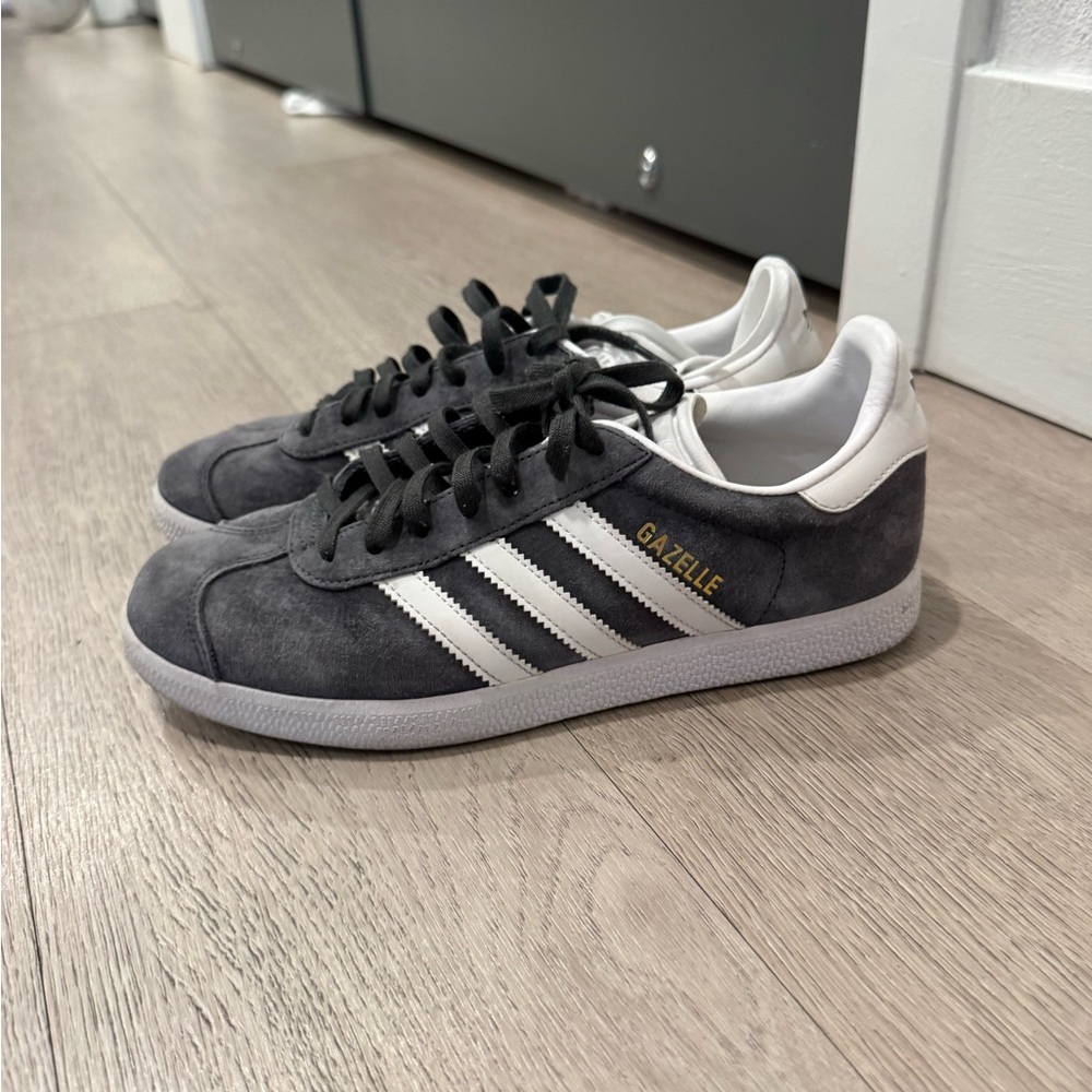 adidas Gazelle Gray and White Women's Shoes